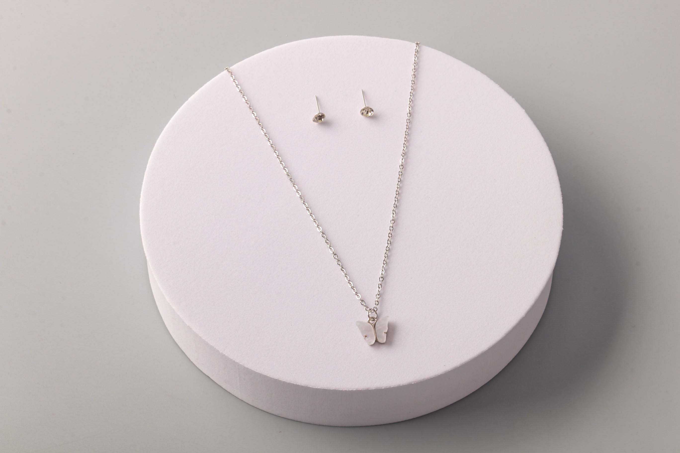 MAARRING Butterfly Earring Necklace Bracelet Set - CZ Stone Jewelry Gift Boxed For Women - View #8